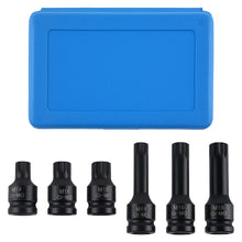 Load image into Gallery viewer, 6 Spline Anti-Theft Impact Bits suitable for VW Golf Sharan Transporter CR-MO 1/2