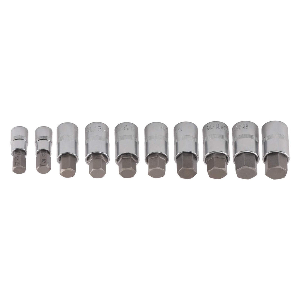 32-piece Hexagon S2 Steel Bit Socket Set Metric Imperial Case