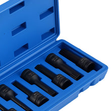 Laad de afbeelding in de galerijviewer, 8-Stuk Fluted Sockets CR-MO voor Professional Tools