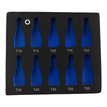 Laad de afbeelding in de galerijviewer, 10-Stuk 3/8" Torx Socket Set T10-T55 48mm CRV voor Tools
