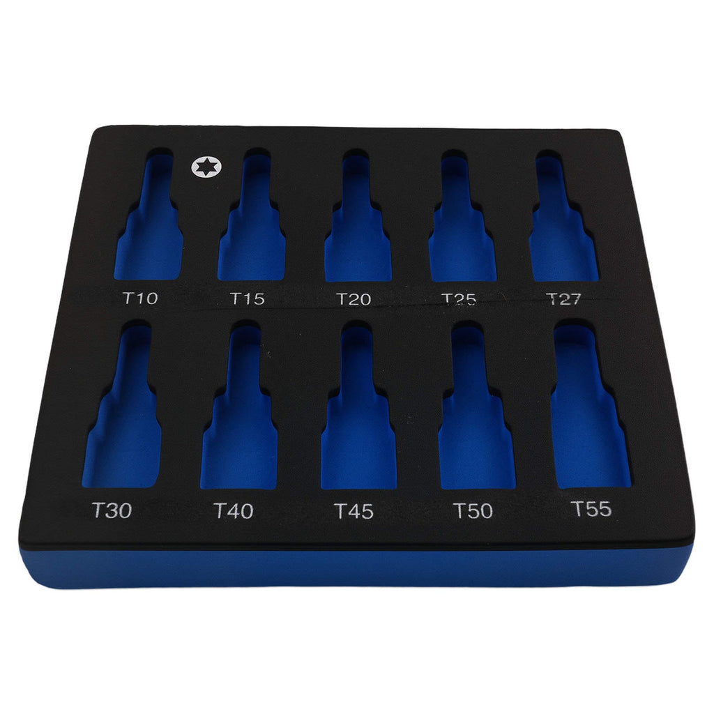 10-Stuk 3/8" Torx Socket Set T10-T55 48mm CRV voor Tools