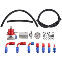 Laad de afbeelding in de galerijviewer, Verstelbare Brandstofdrukregelaar Kit met Gauge AN6 Hose End Fitting