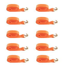 Load image into Gallery viewer, 10x 5000kg 6m 5ton Professional Lashing Straps 2-piece Tie Down Straps Ratchet Straps Belts 5t