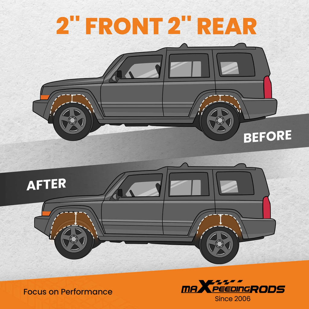 5cm verhogingsset Level Lift Kit geschikt voor Jeep Compass Patriot MK 2007-2017