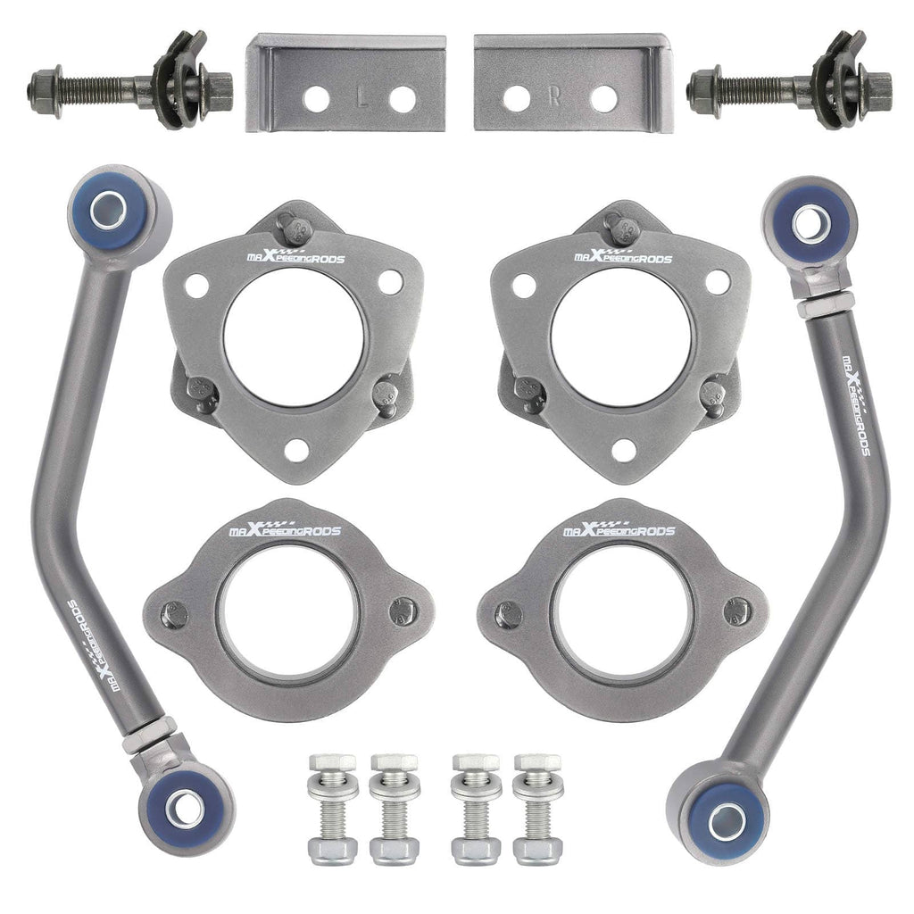 2 voor/achter Spacer Lift Kit geschikt voor Jeep Compass Patriot MK 2007-2017