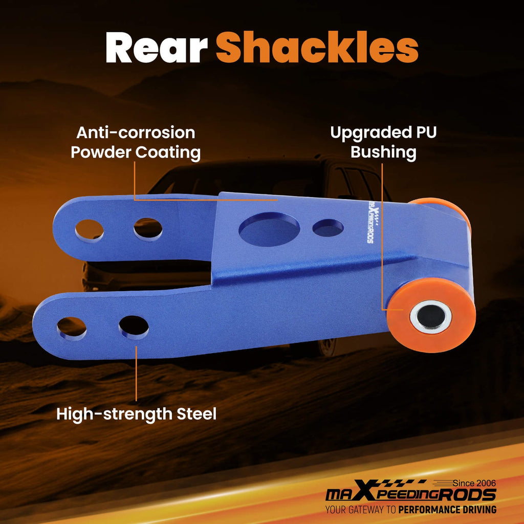 Voor 3 + achter 2 Inch Lift Kit Spacers geschikt voor Jeep Cherokee XJ 1984-2001 4WD 4X4