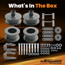 Laad de afbeelding in de galerijviewer, 2.5 voor/ 2 achter Shackle Lift Kit geschikt voor Jeep Wrangler JK 4WD 4X4