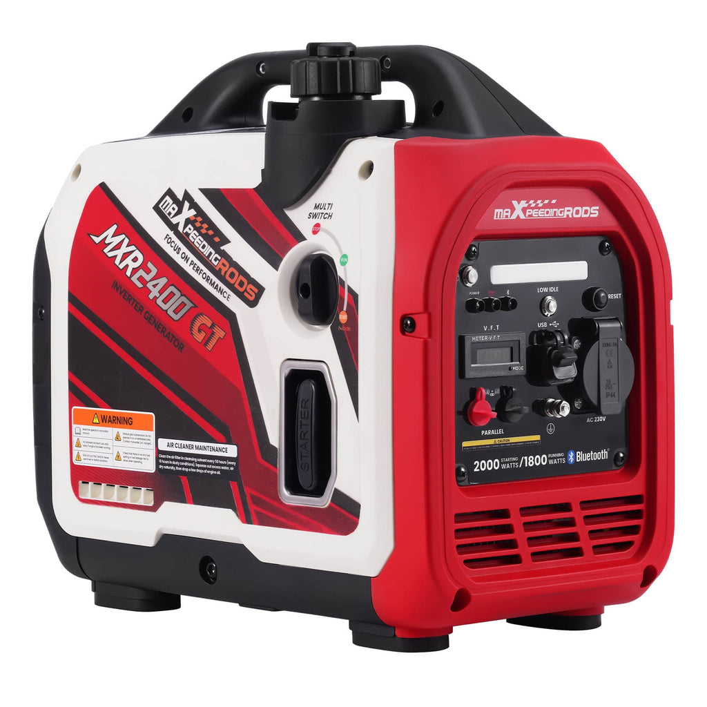 1800W/2000W Aggregaat Inverter Generator Benzine – 15kg met Bluetooth Monitor