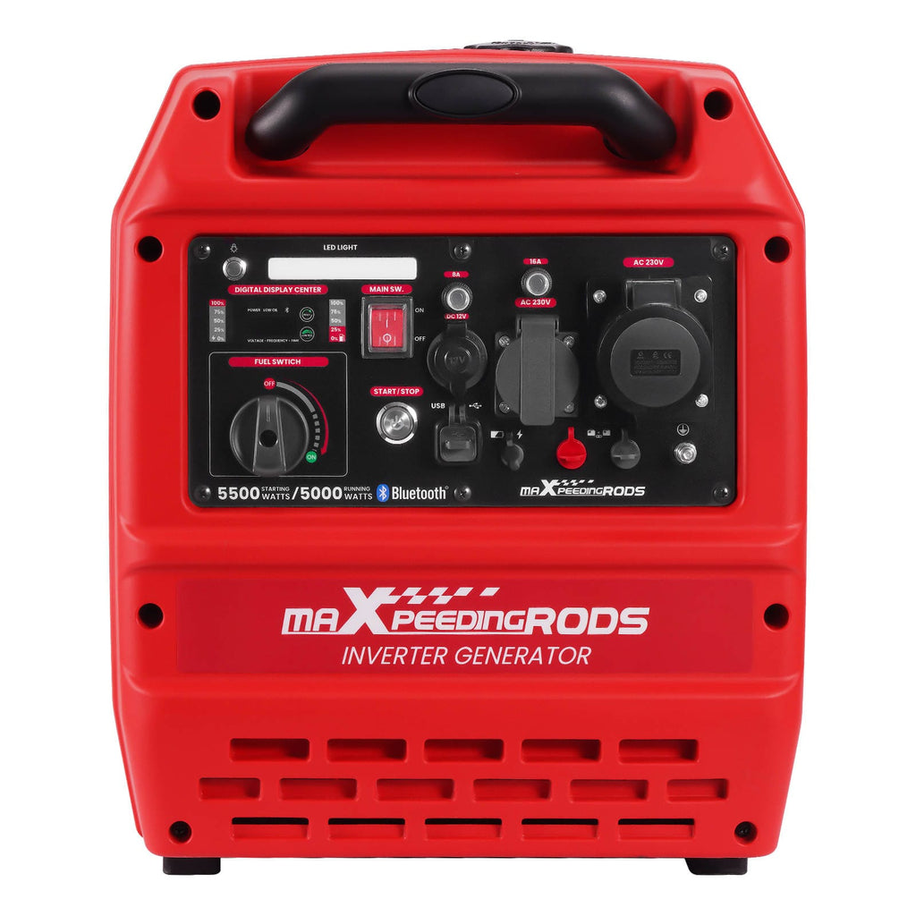 5000W/5500W Aggregaat Inverter Generator Benzine – Bluetooth & Elektrische Start
