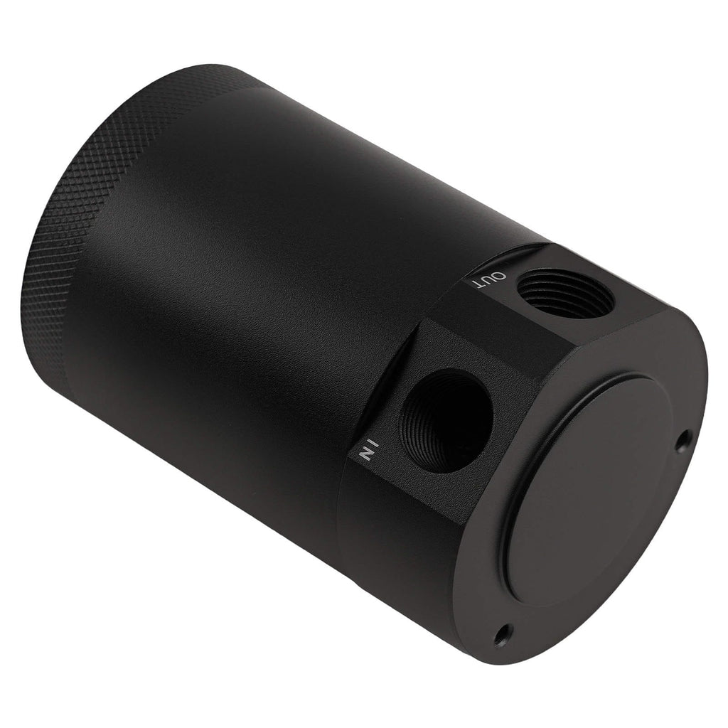 Universal 2-Port Aluminum Oil Catch Can Tank with Drain Valve
