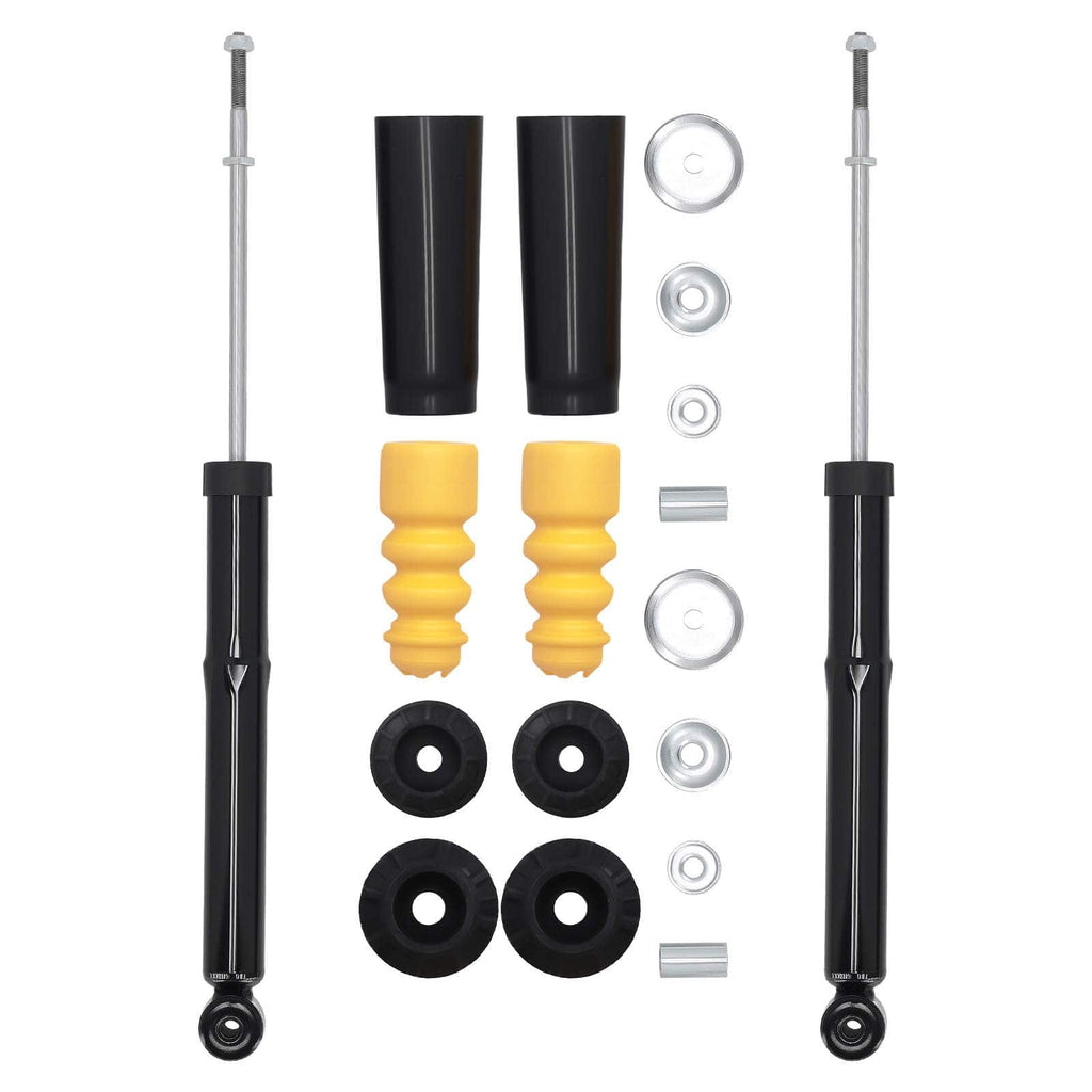2x Shock absorber + bump stop + top mount suitable for SEAT CORDOBA IBIZA suitable for VW POLO 1995-02