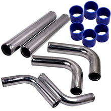 Laad de afbeelding in de galerijviewer, 2.5 Intercooler Pipe Kit Universal Intercooler 45/75/90 Degree Pipe Kit
