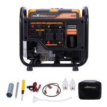 Laad de afbeelding in de galerijviewer, 2x 3200W Aggregaat Inverter Generator Benzine met Parallelbox – Draagbare Noodstroom