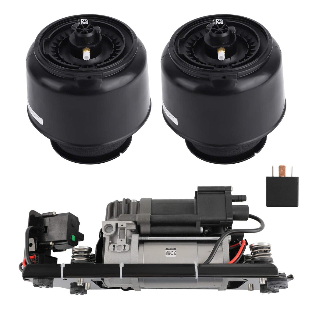 2x Luchtvering met Compressor Klep Block Beugel geschikt voor BMW 5-Serie F07 GT F11