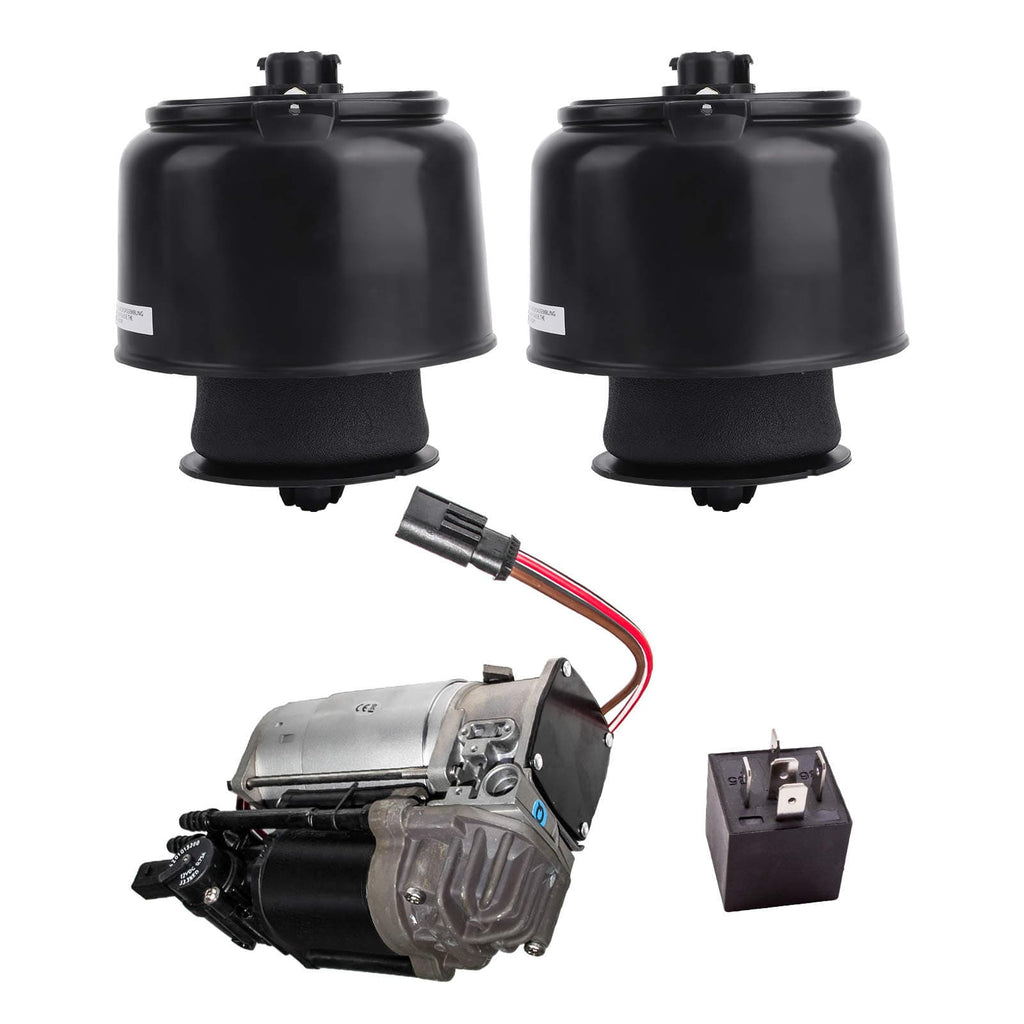 2x achter Luchtveer geschikt voor BMW 5 E61 + 1x Compressorpomp 37206875176