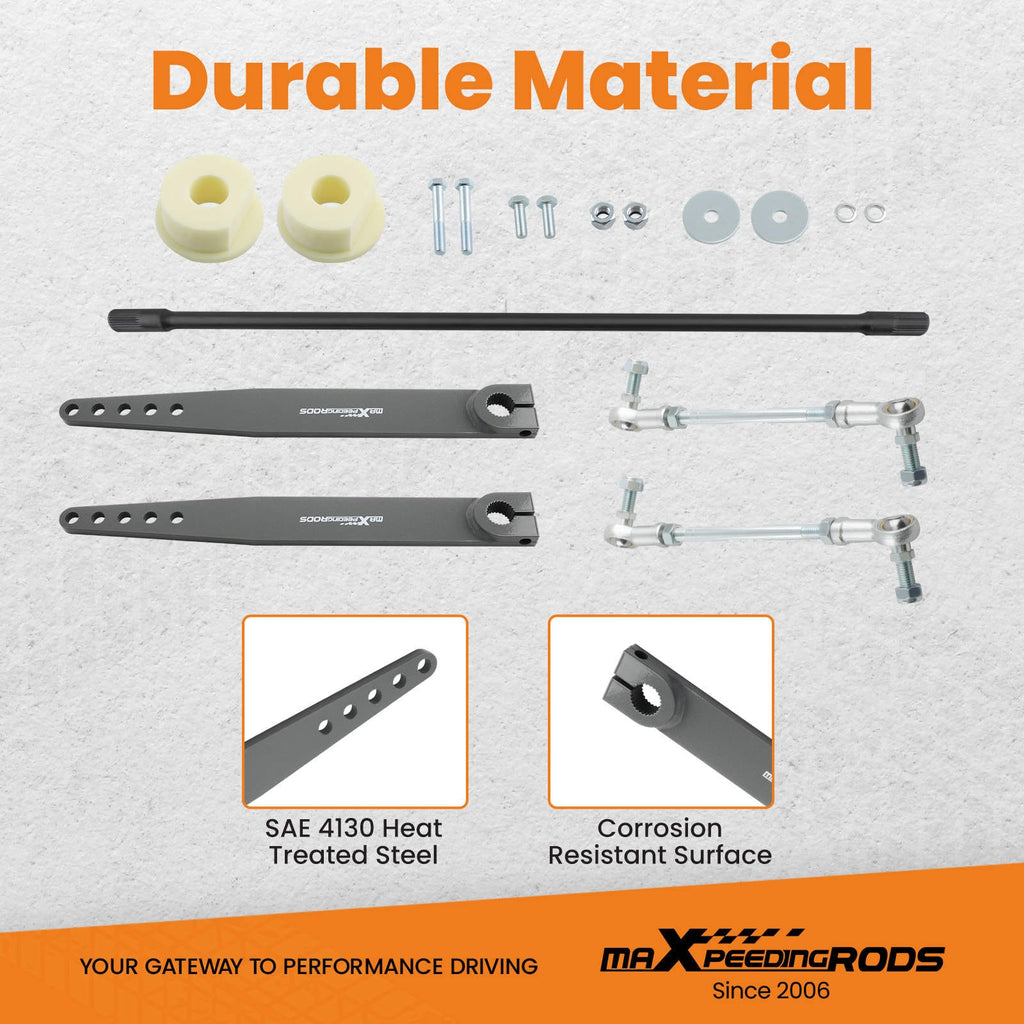 VOOR SWAY BAR KIT geschikt voor JEEP WRANGLER LJ/ TJ UNLIMITED 1997-2006