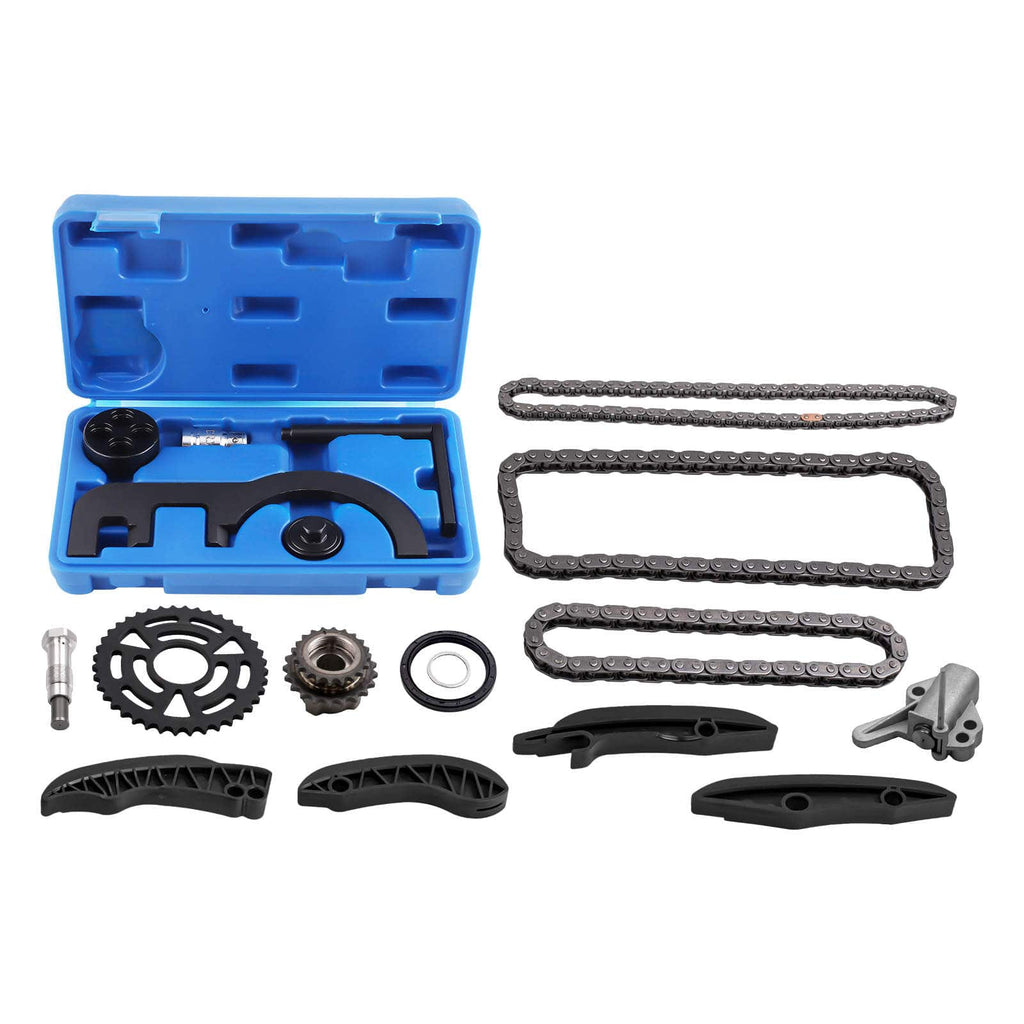 Steuerkettensatz + Motor-Einstellwerkzeug geschikt voor BMW N47 N57, MINI 1 3 5er 7er X3 5