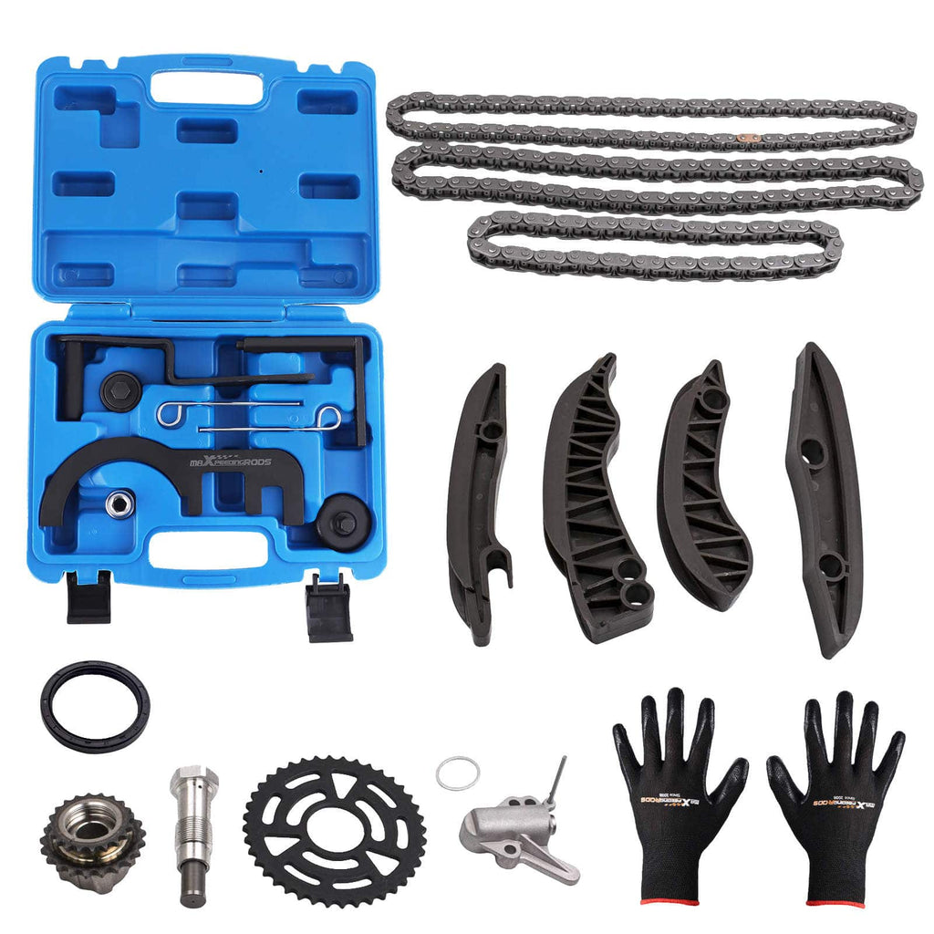 Distributiekettingset + setting gereedschap geschikt voor Mini BMW N47/N47S/N57/N57S 1 3 4 5 Serie X5