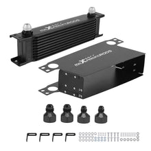 Load image into Gallery viewer, Oliekoeler kit universeel 10-rijen aluminium AN-10 met aansluitadapters