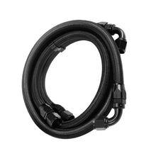 Laad de afbeelding in de galerijviewer, Oliekoeler kit universeel 25-rijen aluminium AN10 met thermostaat 73-83 °C zwart
