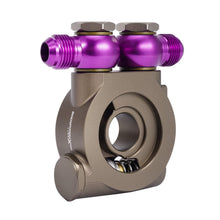 Laad de afbeelding in de galerijviewer, Oliekoeler kit universeel 7-rijen AN10 met thermostaat-sandwichadapter M20x1.5