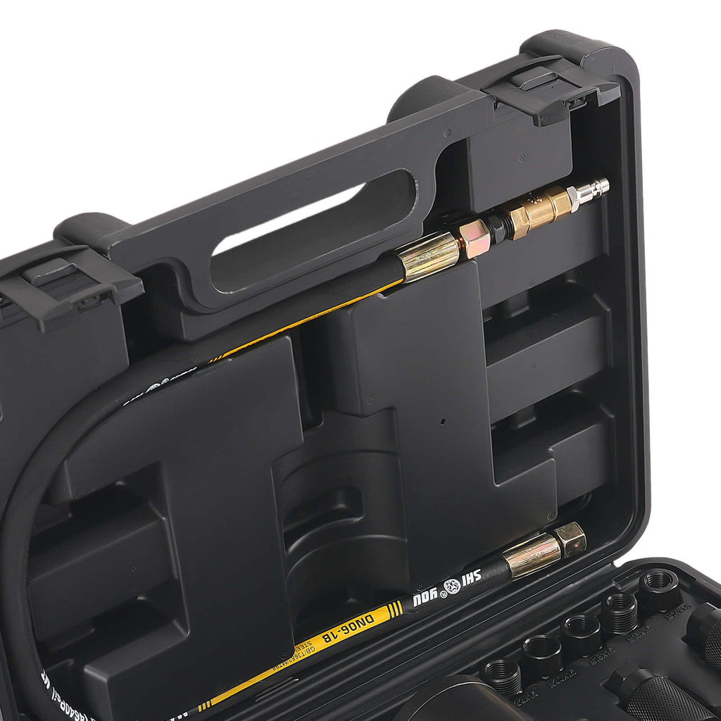 Professional Pneumatic Diesel Injector Puller met 19 Adapters