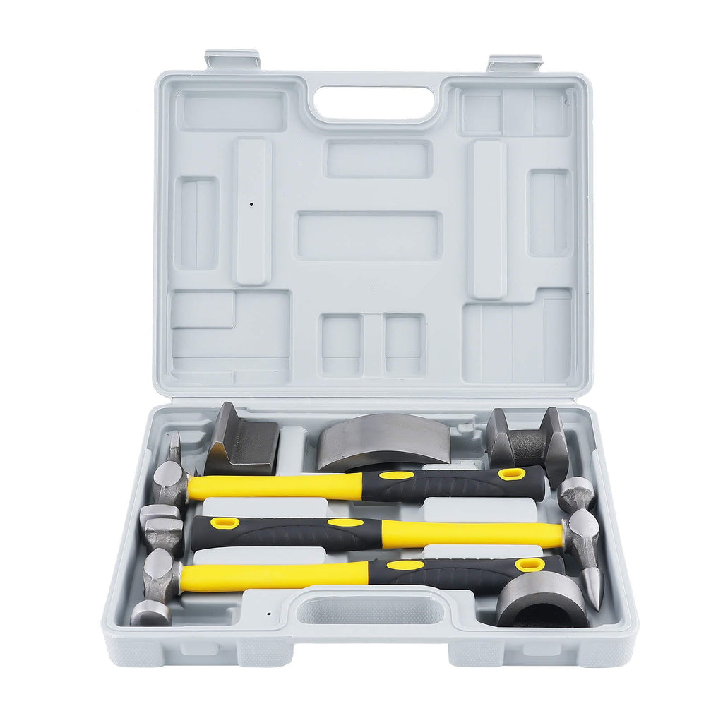 Car Body Repair Kit 7 Pieces Hammer Dolly for Car Panel