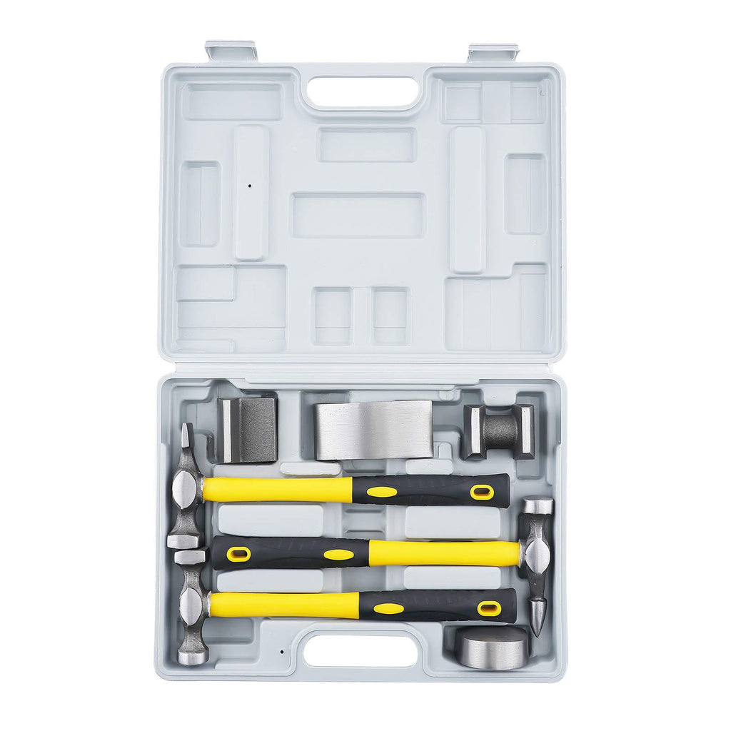 Car Body Repair Kit 7 Pieces Hammer Dolly for Car Panel