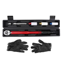 Laad de afbeelding in de galerijviewer, Torque wrench 40Cr ±4% met 3 special sockets 17/19/21mm and transport box