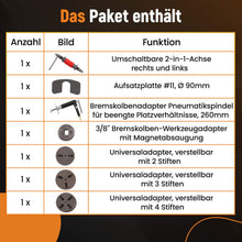 Laad de afbeelding in de galerijviewer, Tools Universal, Remklauw Piston Rewind Gereedschap Kit, 8x 150.2296