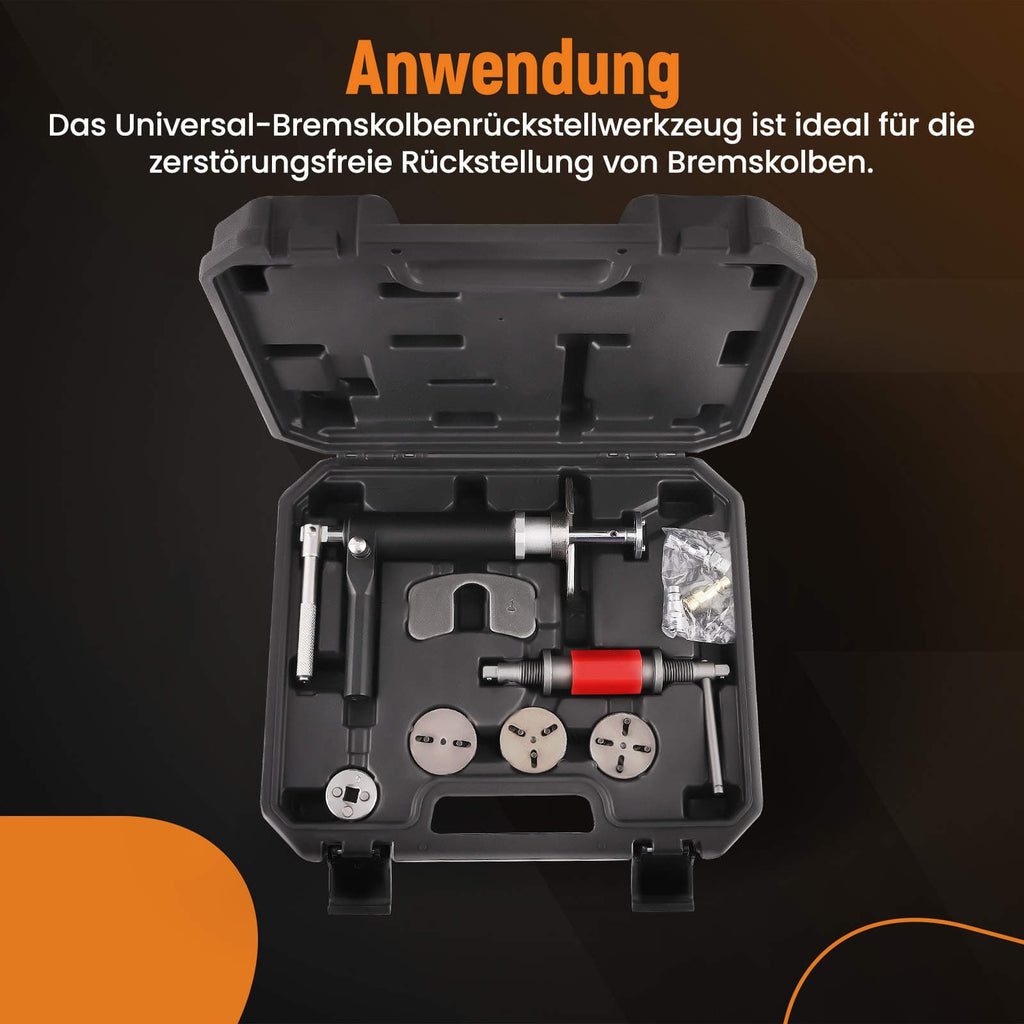 Tools Universal, Remklauw Piston Rewind Gereedschap Kit, 8x 150.2296