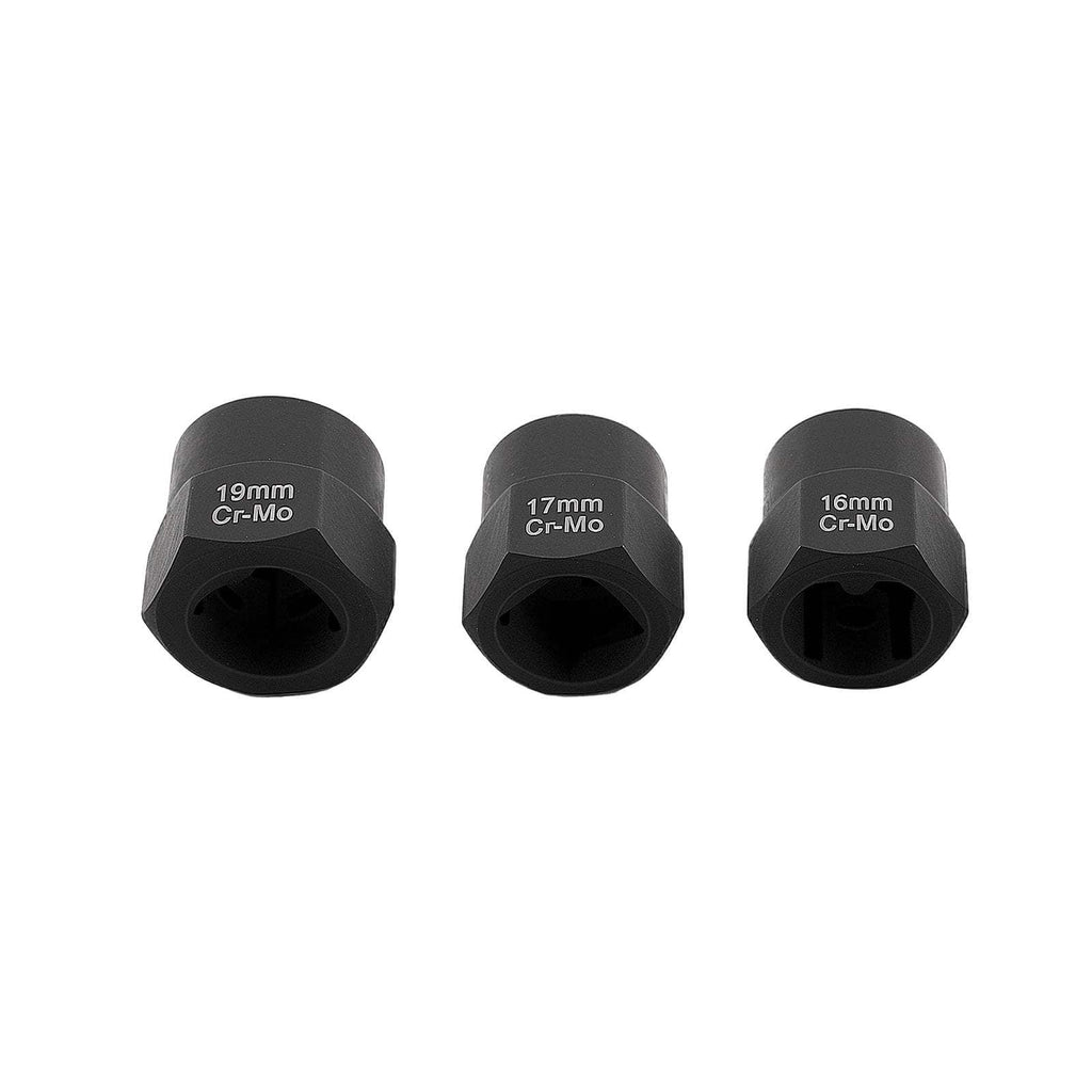 Nut Removers 11 Pieces 9-19mm for Damaged Bolts Chrome Steel