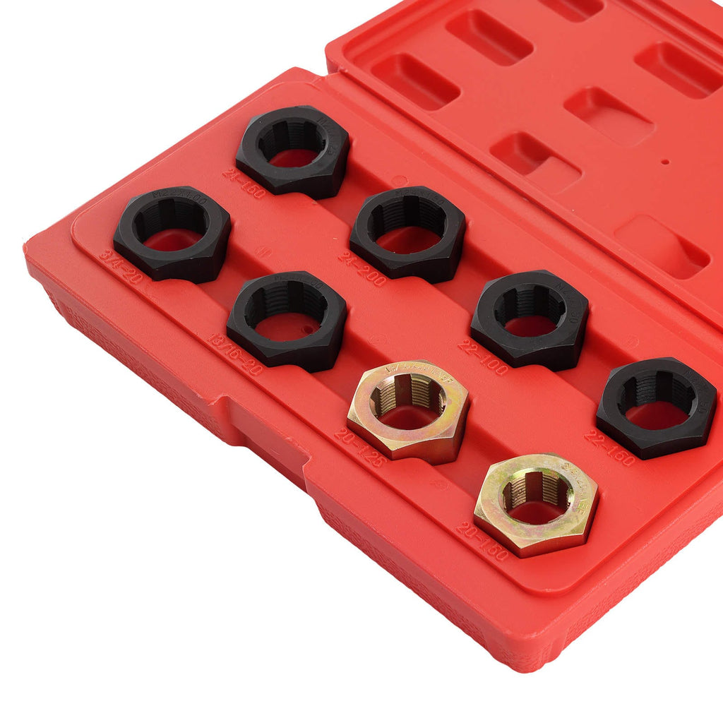 8-piece Axle Thread Repair Die Set suitable for FWD M24x1.5 M22x1.0 M20x1.25