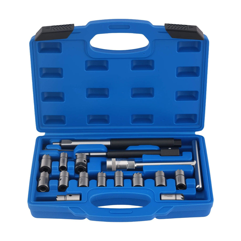 Diesel Injector Seat Cutter Cleaner Universal 17 pieces suitable for Mercedes-Benz