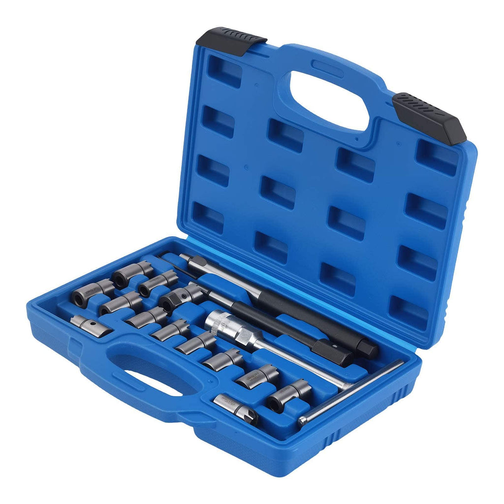 Diesel Injector Seat Cutter Cleaner Universal 17 pieces suitable for Mercedes-Benz