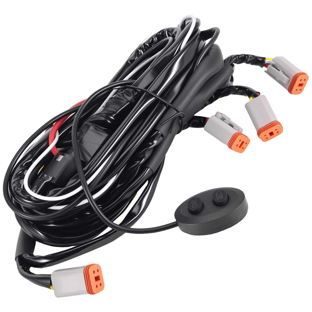 Wiring Harness 6 Outputs for LED Lights maXpeedingrods Crosshair 12-24V 40A 4PIN