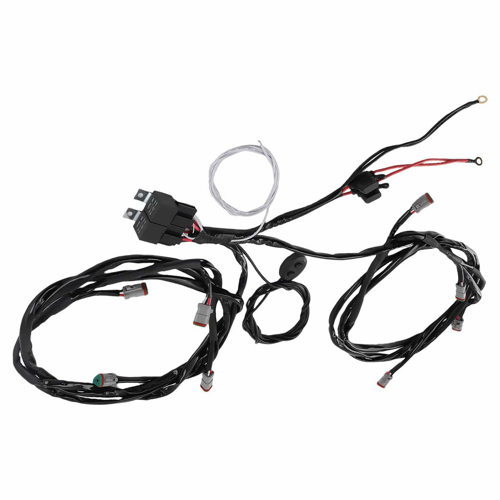 Wiring Harness Switch for maXpeedingrods RGB LED 8 Lights 30A+30A 14AWG 3.6M