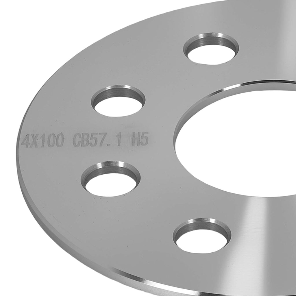 5mm 4x100 Spacers geschikt voor Volkswagen 57.1mm CB Aluminium M12x1.5 + Bolts
