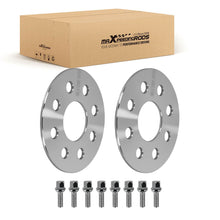 Laad de afbeelding in de galerijviewer, 5mm 4x100 Spacers geschikt voor Volkswagen 57.1mm CB Aluminium M12x1.5 + Bolts