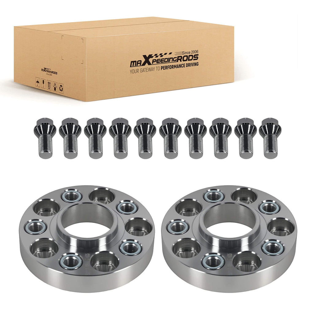 25mm Spacers geschikt voor Audi A6 4G1 Quattro 5x112 M14x1.5 Met Bolts 2011+
