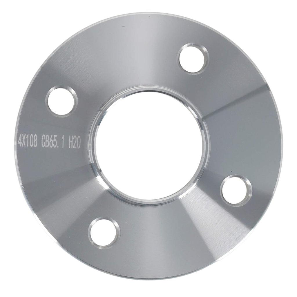 2 stuks 20mm Spoorverbreders geschikt voor Peugeot 4-hole 108mm M12x1.25x55 CB65.1mm Aluminium