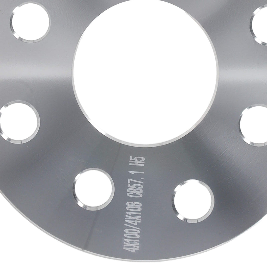 2 stuks Spacers 5mm geschikt voor VW Golf Corrado Passat 4x100 4x108 M12x1.5x39mm