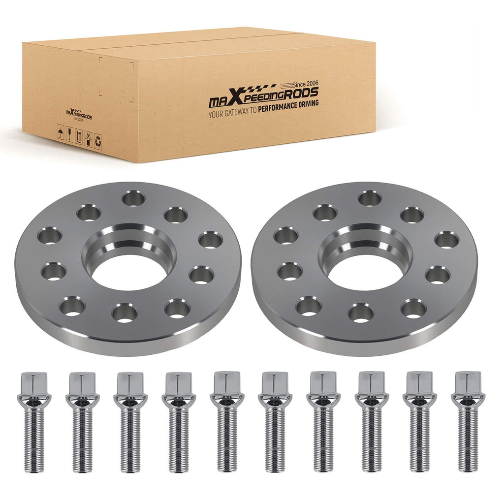 15mm 2 Spoorverbreders geschikt voor Audi A3 A4 A6 A8 5x112 5x100 Aluminium 6061-T6
