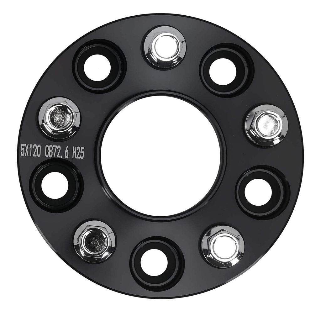 25mm spacers geschikt voor BMW 1/3/5 Serie 5x120 M12x1.5 Aluminium + Bolts