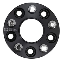 Laad de afbeelding in de galerijviewer, 25mm spacers geschikt voor BMW 1/3/5 Serie 5x120 M12x1.5 Aluminium + Bolts