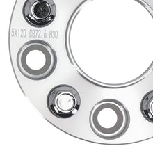 Laad de afbeelding in de galerijviewer, 2x 30mm Spacers geschikt voor BMW 1/3/5/6 Serie 5x120 M12x1.5 Aluminium 72.6mm