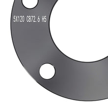 Laad de afbeelding in de galerijviewer, 5mm Wheel Spacer geschikt voor BMW 3 Serie 5 Serie M5 6 Serie 7 Serie 5x120 Aluminium 6061-T6