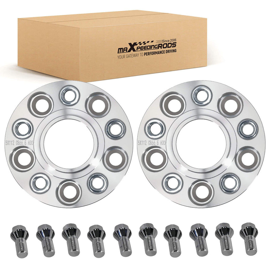 30mm 5x112 Wheel Spacers suitable for Mercedes-Benz C-Class W205 M14x1.5 Aluminum