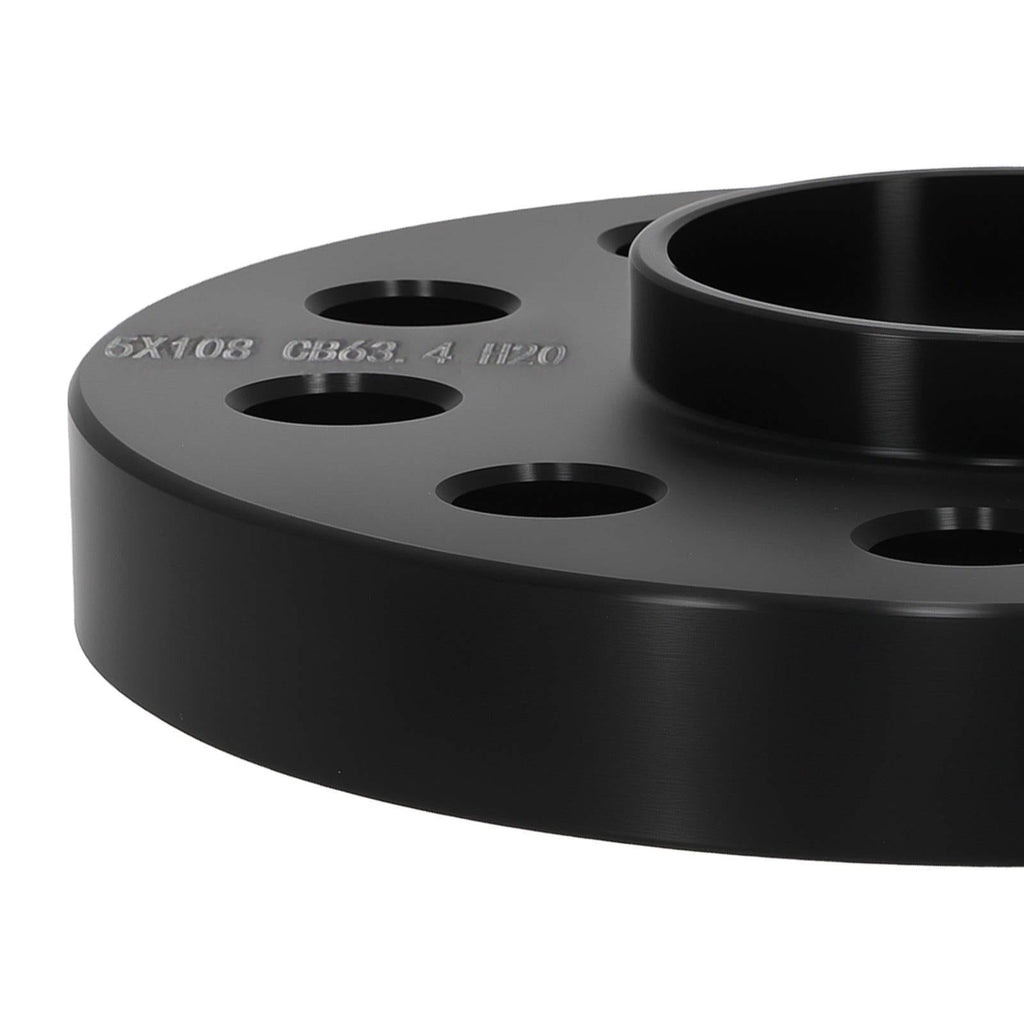 20mm 6061-T6 Aluminium Spacers geschikt voor Volvo 5x108 M14x1.5 63.4mm Diameter