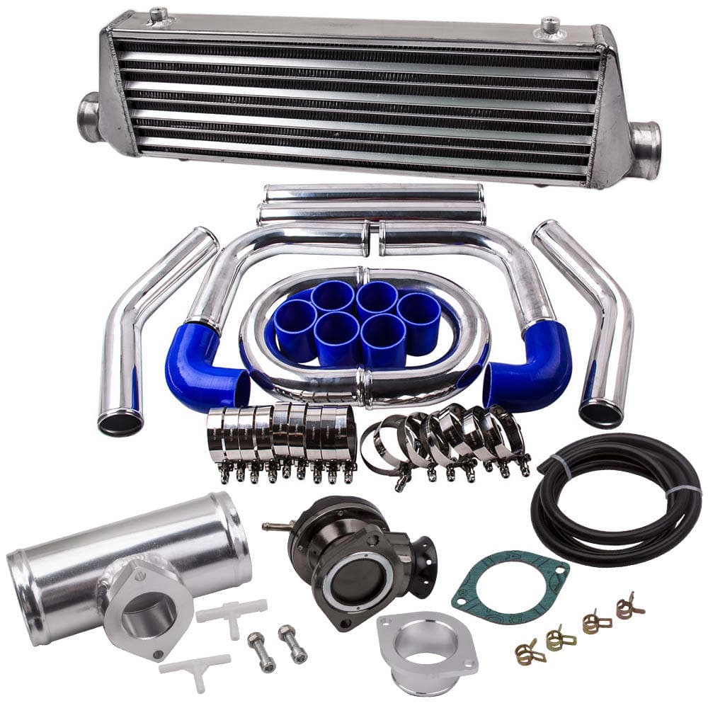 2.5 Universal voor Mount Intercooler 550x180x65mm + Piping Kit Blow Off Klep